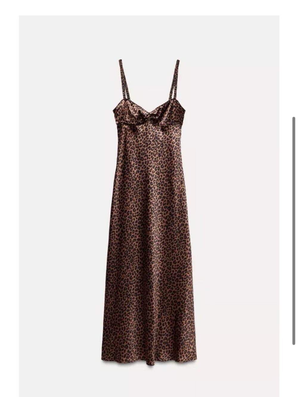 Leopard Satin Slip Dress - BNWOT XS